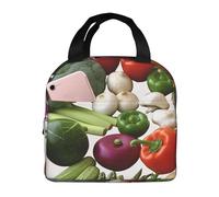 Lonchera aislada para mujer, lonchera reutilizable para oficina, viajes, lonchera térmica, introducción de varias verduras, bolsas de almuerzo a prueba de fugas, bolsa de comida de gran capacidad