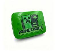 Lonchera Bento HOX Minecraft Creeper Graffiti Art, Múltiples Compartimentos, Resistente a Fugas, Verde, Moderno, Unisex, 1 Litro, 25x35x20 cm