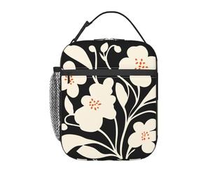 Lonchera Boho Flora para hombres y mujeres, bolsa térmica para el almuerzo, lonchera reutilizable, bolsa de almuerzo con bolsillo frontal, bolsas para el almuerzo para hombres y mujeres para el trabaj