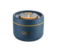 Lonchera compacta, contenedor de comida de doble pared, termo portátil para alimentos, interior de ancha reutilizable, mecanismo de válvula de aire de liberación de presión, equipo al aire libre