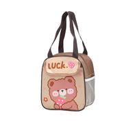 Lonchera con diseño de dibujos animados, aislamiento térmico, diseño a prueba de fugas, portadores de comida ligeros para mujeres, bolsa para el trabajo, caja térmica aislada