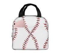 Lonchera de encaje de béisbol para mujeres y hombres, deportiva, vintage, aislada, a prueba de fugas, bolsa térmica para comida, trabajo, escuela, picnic, senderismo