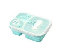 Lonchera de silicona | Contenedores de almacenamiento de alimentos para adultos, contenedor plegable de silicona, contenedores portátiles de silicona, para la escuela, el trabajo, camping