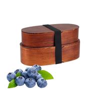 Lonchera japonesa, almacenamiento de alimentos con divisor ajustable, contenedor de alimentos de 2 capas, para frutas, sopa, aperitivos, verduras, sándwiches, escuela, camping, picnic