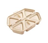 Lonchera japonesa antiadherente, molde de arroz triangular con múltiples compartimentos y prensa de sushi para hacer fácilmente bolas de arroz, almacenamiento y organización en casa, escuela, oficina