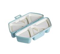 Lonchera japonesa antiadherente, molde de arroz triangular con múltiples compartimentos y prensa de sushi para hacer fácilmente bolas de arroz, almacenamiento y organización en casa, escuela, oficina