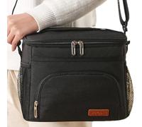lonchera para adultos, bolsas más frescas aisladas | Bolsa térmica de gran capacidad - reutilizable con correa para el hombro, bolsas de almuerzo para mujer, múltiples compartimentos para picnic y