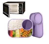 Lonchera, soporte para aperitivos a prueba de fugas para frutas, verduras y comidas, loncheras portátiles con función de almacenamiento, perfecto para picnic, escuela, familias, estudiantes