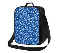 Loncheras aisladas para mujeres y hombres, para el trabajo, aviones en el cielo, lonchera para adultos para mujeres y hombres, bolsa térmica suave aislada, pequeñas bolsas de almuerzo con correa