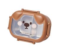 Loncheras para Niños, Fiambrera Acero Inoxidable Infantil, Tupper Acero Inoxidable Niños, Fiambrera de Stainless Steel, Se Puede Utilizar para Ir Al Colegio, Al Trabajo, de Picnic o de Viaje (brown)