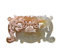 LONDAEE colección antigua dragón de jade antiguo y Fenix Jade Juan mango pieza colgante, grande, jade, Large, Jade