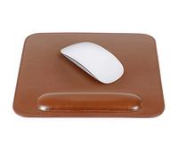 Londo Alfombrilla para Ratón de Cuero con Apoyo para Muñeca - Superficie Suave, Base Antideslizante, Estilo Duradero y Funcional para Oficina y Gaming