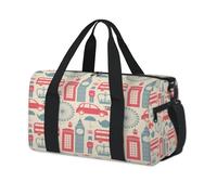 Londo - Bolsa de lona deportiva con diseño de Londo para fin de semana, bolsa de viaje informal, para viajes, gimnasio, para niños, niñas, niños, mujeres y hombres