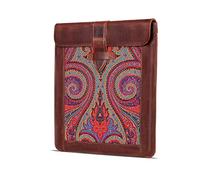 Londo Bolso de Aseo, Viaje en Cuero Genuino, para cosméticos, afeitarse los artículos, Dopp Kits, Unisex - L, Marrón