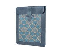Londo Bolso de Aseo, Viaje en Cuero Genuino, para cosméticos, afeitarse los artículos, Dopp Kits, Unisex - L, Azul