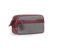 Londo Bolso de Aseo, Viaje en Cuero Genuino, para cosméticos, afeitarse los artículos, Dopp Kits, Unisex