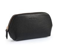 Londo Bolso de Cosméticos en Cuero Genuino para Maquillaje, Bolsa de viaje Organizador de artículos de tocador Clutch, Unisex