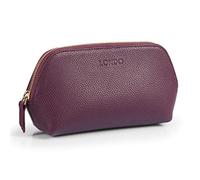 Londo Bolso de Cosméticos en Cuero Genuino para Maquillaje, Bolsa de Viaje Organizador de artículos de tocador Clutch, Unisex
