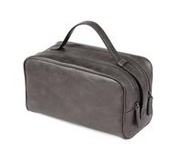 Londo Bolso de Viaje Cuero Genuino Dos Compartimentos Unisex - Neceser Elegante, 29x16x13cm