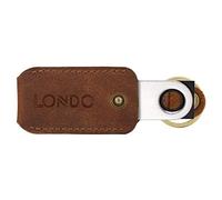 Londo Cartera de Piel Genuina con Llavero Para Ledger Nano S Bitcoin Cartera, Unisex