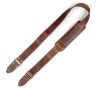 Londo Correa de guitarra de cuero genuino, ajustable hasta 144,8 cm