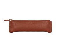 Londo Estuche de Cuero con Cremallera para Lápices y Bolígrafos, Piel Genuina, Unisex