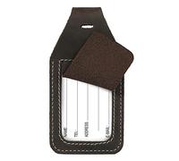 Londo Etiqueta de Identificación en Cuero para Maleta con Ranura AirTag, Accesorio de Viaje Resistente y Compatible con Apple AirTag