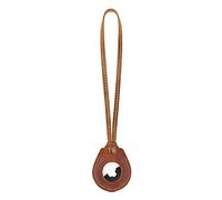 LONDO Funda AirTag de Piel auténtica con Correa para el Cuello - Camello