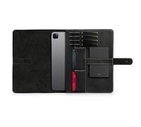 Londo Funda en Cuero para iPad Pro 12.9, Estuche con Compartimentos para Tarjetas y Soporte Apple Pencil