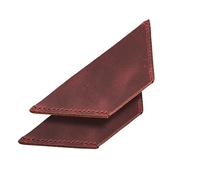 Londo Marcador de Libros de Piel auténtica de Grano Completo, Hecho a Mano y Cosido a Mano - Cuero Envejecido