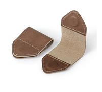 Londo Marcador de Libros de Piel auténtica, Hecho a Mano y Cosido a Mano - Cuero Envejecido