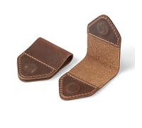 Londo Marcapáginas de Cuero Genuino Hecho a Mano, Juego de 2, Delgado y Suave, Accesorio de Lectura Elegante