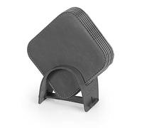 Londo Posavasos de Cuero (Set de 6) - Elegantes y Resistentes Posavasos con Superficie Lisa para Casa y Oficina