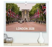 London 2026 (High Quality Premium Wall Calendar 2026 DIN A2 landscape),CALVENDO 12 Month Wall Calendar: Iconic images of London landmarks