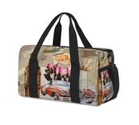 London Big Ben - Bolsa de lona deportiva vintage para niños, niñas, niños, mujeres, hombres, para fin de semana, para viajes, gimnasio, uso casual