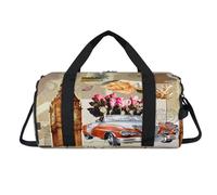 London Big Ben - Bolsa deportiva vintage con compartimento para zapatos, bolsa de fin de semana, viajes, gimnasio, organizador de equipaje para mujeres, hombres, niños y niñas