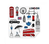 London Big Ben - Juego de 2 gafas limpiadoras de gamuza para limpiar la pantalla del teléfono y la lluvia