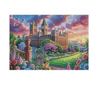London Big Ben Puzzle 300 Piezas EduGatoivo Familiar Interactivo Rompecabezas 3D para Toda La Familia Aliviar Estrés Decoración Hogar Portátil 300 PCS