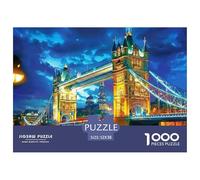 London Bridge Night Estructura Sólida Hobby En Interior Ideal, Ayuda A Mejorar Foco, Paciencia Y Coordinación 52x38cm/1000pcs