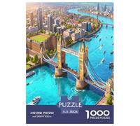 London Bridge Puzzles Imposible, Juego Educativo 1000 Piezas para Adultos Y Niños, Regalos A Partir De 12 Años 38x26cm/1000pcs