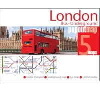 London Bus Underground Doubl: Pocket-size, pop up map showing London's bus network and entire tube network (PopOut Maps)