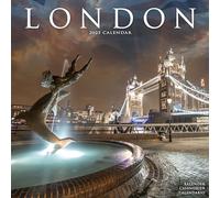 London Calendar 2025 Square Travel Wall Calendar - 16 Month