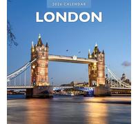 London - Calendario de pared cuadrado 2026 Red Robin Publishing