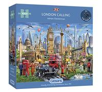 Gibsons – Rompecabezas Corazón London Calling 1000 piezas – Sostenible, tablero 100% reciclado