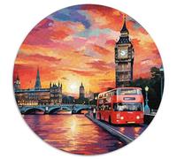 London Cityscape Puzzles Imposible,desafío para Adultos Entretenimiento Creativo 1000 Piezas Obra De Arte De Juego De para Adultos, Regalos A Partir De 14 Años 1000pcs (67.5x67.5cm)