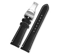 London Craftwork Correa de cuero vacuno de 20 mm y 22 mm compatible con relojes Tudor Black Bay M79250BA 1958, 22mm, Cuero, No es una piedra preciosa