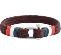 London Craftwork Elegante pulsera ajustable de paracaídas para hombre y mujer, 19-21 cm, bandera de Italia, color marrón, 21cm, Nailon, No es una piedra preciosa