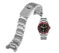 London Craftwork Pulsera de acero de alta calidad de 22 mm compatible con Tudor Black Bay 79230 79730 Heritage Silver Gold, talla única, Acero inoxidable, No es una piedra preciosa