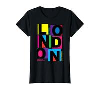 London England, I Love London Vibes Shirts, Wonderful London Camiseta gráfica económica, Mujer, Negro, XS