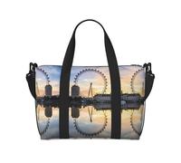 London Eye - Bolsa de viaje con estampado de ojos grandes, bolsa de gimnasio ligera para fin de semana, unisex